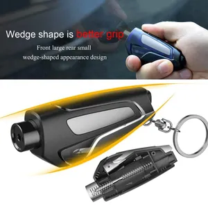 Wholesale Car Emergency Hammer Multifunction Glass Breaker <b>Safety</b> Belt Cutter <b>Keychain</b> Self Tool - Product Image 4