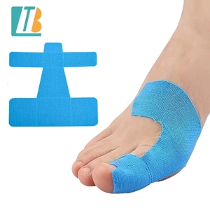 Bande de kinésiologie médicale souple pour la correction de l'hallux valgus, soulagement de la douleur, alignement des orteils, autocollant adhésif élastique pour le pied - Product Image 1