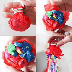 ริบบิ้นแบบม้วนสำหรับงานปาร์ตี้วันเกิด ใช้แล้วทิ้ง ขับเคลื่อนด้วยมือ พร้อมกระดาษสีสันสดใสสำหรับตกแต่ง - Product Image 3