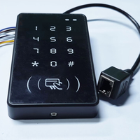 Lector de Tarjetas de Control de Acceso TCP/IP Impermeable IP68, 13.56MHz, RJ45, Teclado, Lector NFC, ABS
