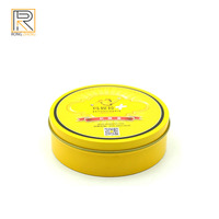 Petite boîte en métal circulaire de haute qualité avec couvercle Impression personnalisée Convient aux boîtes en métal telles que la crème capillaire et la pommade