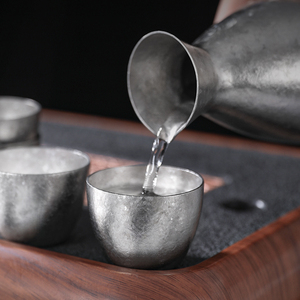 Mini tasse à vin en titane pur 40 ml, ultralégère, portable, pour le camping en plein air, pour le saké, le whisky, saine, écologique, design classique - Product Image 4
