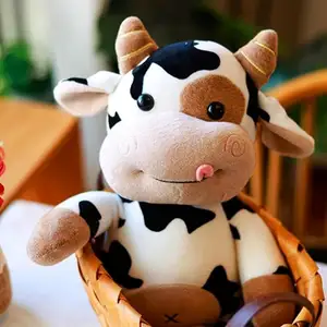 Cow Stuffed Animal Cute Soft Plush Toy 12 Inch Cow Plush Stuffed Animal Toy For KidsCow Doll For KidsBabies Cute Naked Cow