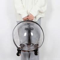 Capsule transparente de luxe personnalisée chariot de voyage pour animaux de compagnie nouvelles poussettes pour chiots chiens chats confortables transporteurs sac chariot à roulettes