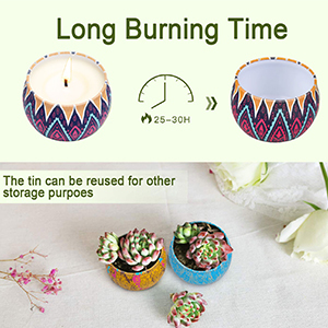 Lilin <span class=keywords><strong>Aroma</strong></span> Vintage Floral Tahan Lama Grosir dengan Label yang Dapat Disesuaikan untuk Dekorasi Rumah Pernikahan & Thanksgiving - Product Image 6