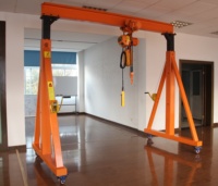 Grue à portique électrique réglable de 1 tonne, 2 tonnes, 3 tonnes, cadre de grue à portique mobile portable de 5 tonnes