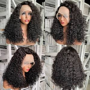 Лидер продаж, человеческие волнистые волосы Ms Mary, парик на шнуровке, необработанные натуральные предварительно выщипанные бразильские волосы плотностью 180, 13X4, фронтальный парик на шнуровке, поставщик - Product Image 4