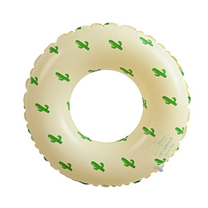 Flotadores de natación inflables en forma de sandía de verano para niños, anillo de natación de PVC para adultos, caja fuerte plegable portátil para piscina de playa al aire libre - Product Image 4