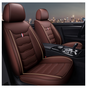 Ensemble complet de housses de sièges de voiture universelles en cuir PVC <span class=keywords><strong>housse</strong></span> de siège de voiture en vente directe d'usine - Product Image 3