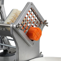 China Fabriek Direct 6/9/13Mm Snijmaat Handmatige Food Grade Roestvrijstalen Groentechips Maken Machine
