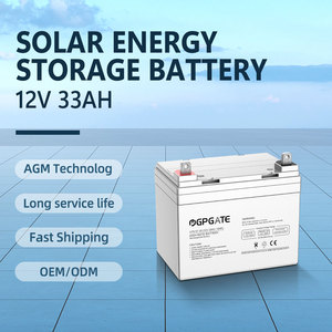 <b>Solar</b> Cell 12v 33ah UPS Deep Cycle <b>Solar</b> Colloidal Lead Acid Battery Used for Emergency Power Equipment - Product Image 2