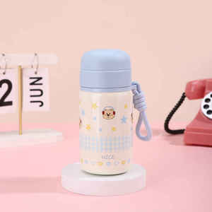 Cartoon Adults Direct Drinking Cup Portable Stainless Steel Leak-Proof Insulated Cup Carrying Strap 6-12 Hours Thermal - Product Image 4