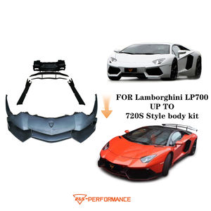 Kits de carrosserie de pare-chocs de voiture en demi-fibre de carbone pour Lamborghini <span class=keywords><strong>Aventador</strong></span> LP700-4 2011-2019 Kit de carrosserie <span class=keywords><strong>hybride</strong></span> de style 720S - Product Image 6
