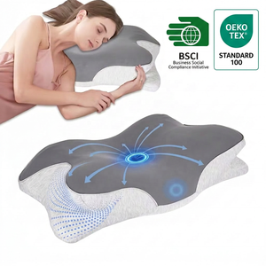 <span class=keywords><strong>Cuscino</strong></span> Ortopedico Cervicale in Memory Foam JYM con Logo Personalizzato per Alleviare il Dolore al Collo, <span class=keywords><strong>Cuscino</strong></span> Sagomato per Dormire con Etichetta Privata e MOQ Basso - Product Image 1