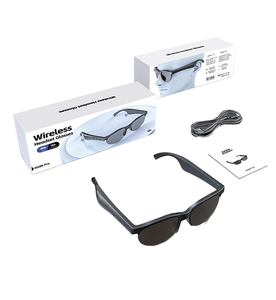 Lunettes intelligentes audio à double écoute, protection UV, étanches, anti-lumière bleue, design tendance - Product Image 1