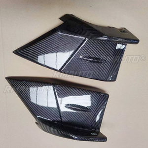 2PCS Carbon Fiber Rear Bumper Side Skirts <b>Splitter</b> Decoration Cover Trim Panel Fit for Toyota GT86 Subaru BRZ 2022-2023 - Product Image 3