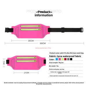 Riñonera Deportiva para Correr al Aire Libre, Ultrafina, Resistente al Agua, Ajustada, Invisible, Unisex - Product Image 4