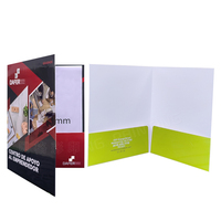 Carpeta de Presentación Ecológica e Impermeable con Logotipo Personalizado, 2 Bolsillos, Impresión CMYK, Ranura para Tarjetas de Visita, para Oficina o Escuela
