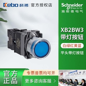 XB2-BE101C <b>Push</b> <b>Button</b> <b>Switch</b> 1NO Blue Illuminated Industrial Equipment IP40 - Product Image 4