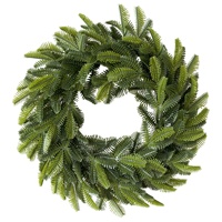 Guirlande de Noël artificielle de style pastoral en plastique, aiguilles de pin vertes, décoration murale pour la maison, 30cm-100cm