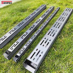 SANIPRO métal matériau de construction en acier inoxydable canal de Drainage Villa Sunshine House avant-toit fini linéaire flexion fossé gouttière - Product Image 1