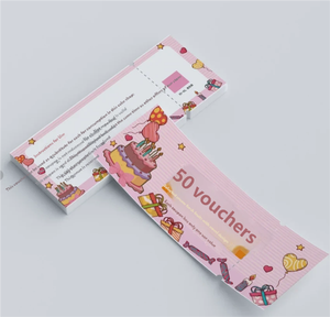 Buono Sconto Personalizzato da 50€ per Pasticceria, Design Rosa Cartone Animato per Compleanno, con Istruzioni di Utilizzo - Product Image 2