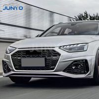 Kit carrosserie Junyo : Ensemble de pare-chocs avant et pièces automobiles pour Audi A4 RS4 Allroad 2020-2025, avec calandre intégrée