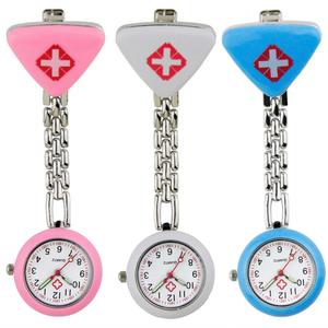 Factory Direct Selling Latest Design Portable Lovely Alloy Triangle Hospital Women <b>Nurses</b> Fob <b>Watch</b> Custom - Product Image 4