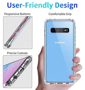 Antichoc transparent acrylique dur couverture arrière pare-chocs en tpu souple 2 in1 étui de téléphone pour <span class=keywords><strong>Samsung</strong></span> galaxy <span class=keywords><strong>S10</strong></span> - Product Image 3