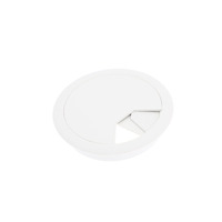 Vente en gros d'œillets de bureau modernes en plastique blanc pour le bureau et la maison 50 53 60 80mm Gestion des câbles pour les hôtels et les salons