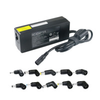 Chargeur universel pour ordinateur portable Anthy 90W, adaptateur de voyage avec 8 à 12 embouts, certifié CE FCC ROHS pour HP/Dell/Asus/Acer/Samsung/
