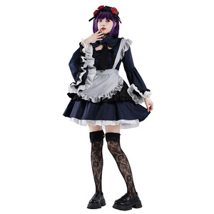 Disfraz de Cosplay de Maid de Yi Xiaoyi Kitagawa Kaimu para Mujer Adulta, Traje de Anime de Poliéster, Ropa de Disfraz, Origen Transfronterizo, Envío en 7 Días - Product Image 3