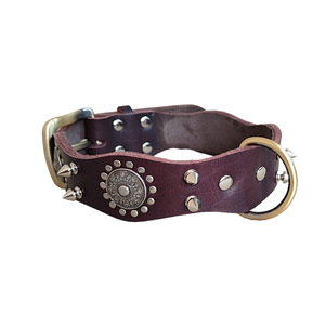 Diseño único <span class=keywords><strong>Rottweiler</strong></span> Pitbull mediano grande de cuero tachonado collares para perros - Product Image 4
