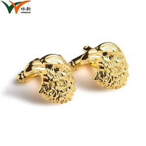 Eagle Design Gold Color Nail Round Stand up Collar Dress <b>Shirt</b> Wedding <b>Cufflinks</b> - Product Image 2