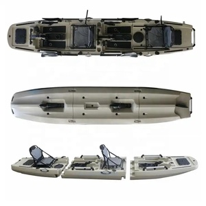 Kayak à pédales de 14 pieds, canoë de pêche pour 2 personnes avec pédales de propulsion, accessoires de <span class=keywords><strong>bateau</strong></span> en Chine, canoekayak à <span class=keywords><strong>moteur</strong></span> <span class=keywords><strong>électrique</strong></span> pour les sports de pêche - Product Image 5