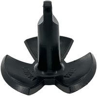 Kit d'ancre de rivière de Kayak enduit de PE noir de 12 lb pour Kayaks Jet Skis planches à pagaie debout accessoires de bateau accessoire de pêche