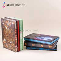 Impression de livres édition collector personnalisée avec bords à motifs, jaquette réversible et coffret de livres – Fournisseur OEM