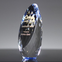 Exquise récompense en cristal rond personnalisable pour la reconnaissance académique et professionnelle