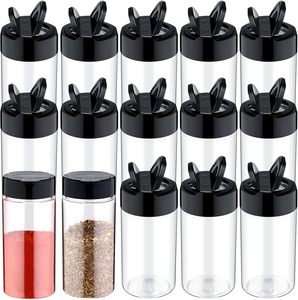 Wholesale Eco-Friendly PET Plastic <b>Spice</b> Bottle & <b>Jar</b> 8oz with Butterfly Cap and Dual/Single Opening - Product Image 1
