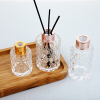 Conteneur carré en verre vide de 180 ml pour bougies DIY, artisanal, écologique, pour parfums d'intérieur et désodorisants
