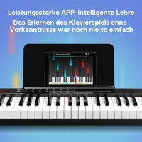 TERENCE TS-02 Portable Piano Keyboard Electronic Digital Keyboard Musical Instrument with Piano Keys