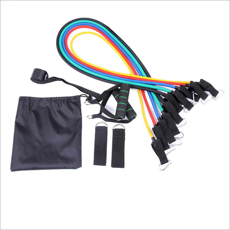 11-piece carabiner hook set, 100 lbs (TPE material)