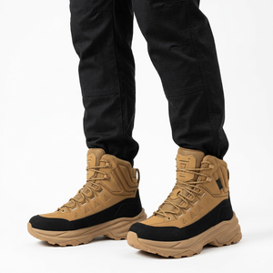 TSB85 Men High Top <b>Hiking</b> <b>Boots</b> Waterproof Outdoor Suede All Seasons Walking Shoes - Product Image 6