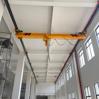 Grue suspendue LX à poutre simple, à faible hauteur de plafond, montée au plafond, capacité 0,5t-10t, contrôlée par PLC