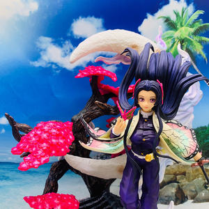 Gk Butterfly Endure Kochou <span class=keywords><strong>Shinobu</strong></span> (puede cambiar la luz de color) Modelo de animación Decoración Demon Slayer Cartoon-Personaje - Product Image 3