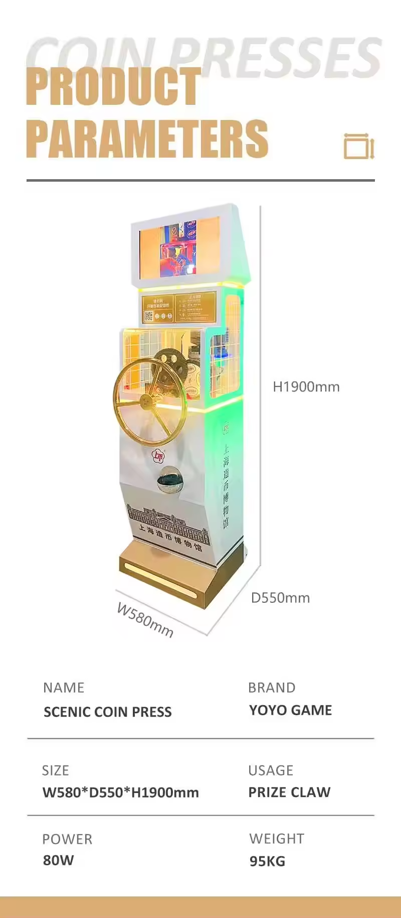 Advertising screen model