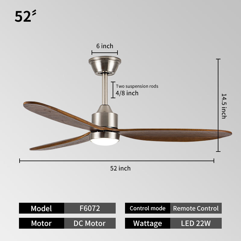 Gris clair 52 pouces
