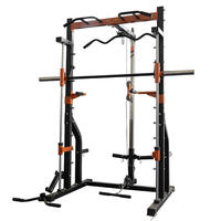 Cage de musculation multifonctionnelle avec rack à squats et machine Smith pour l'entraînement en salle de sport