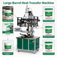 Machine de transfert thermique semi-automatique 16x60cm AC 220V pour étiquettes de tubes et produits coniques