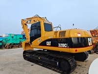 Excavatrice sur chenilles hydraulique d'occasion d'origine japonaise 20T Caterpillar Cat320CL avec pièces